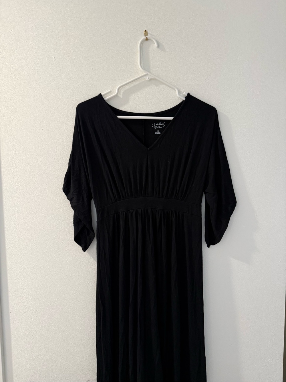 Isabel Maternity by Ingrid & Isabel Black V-Neck Maxi Dress